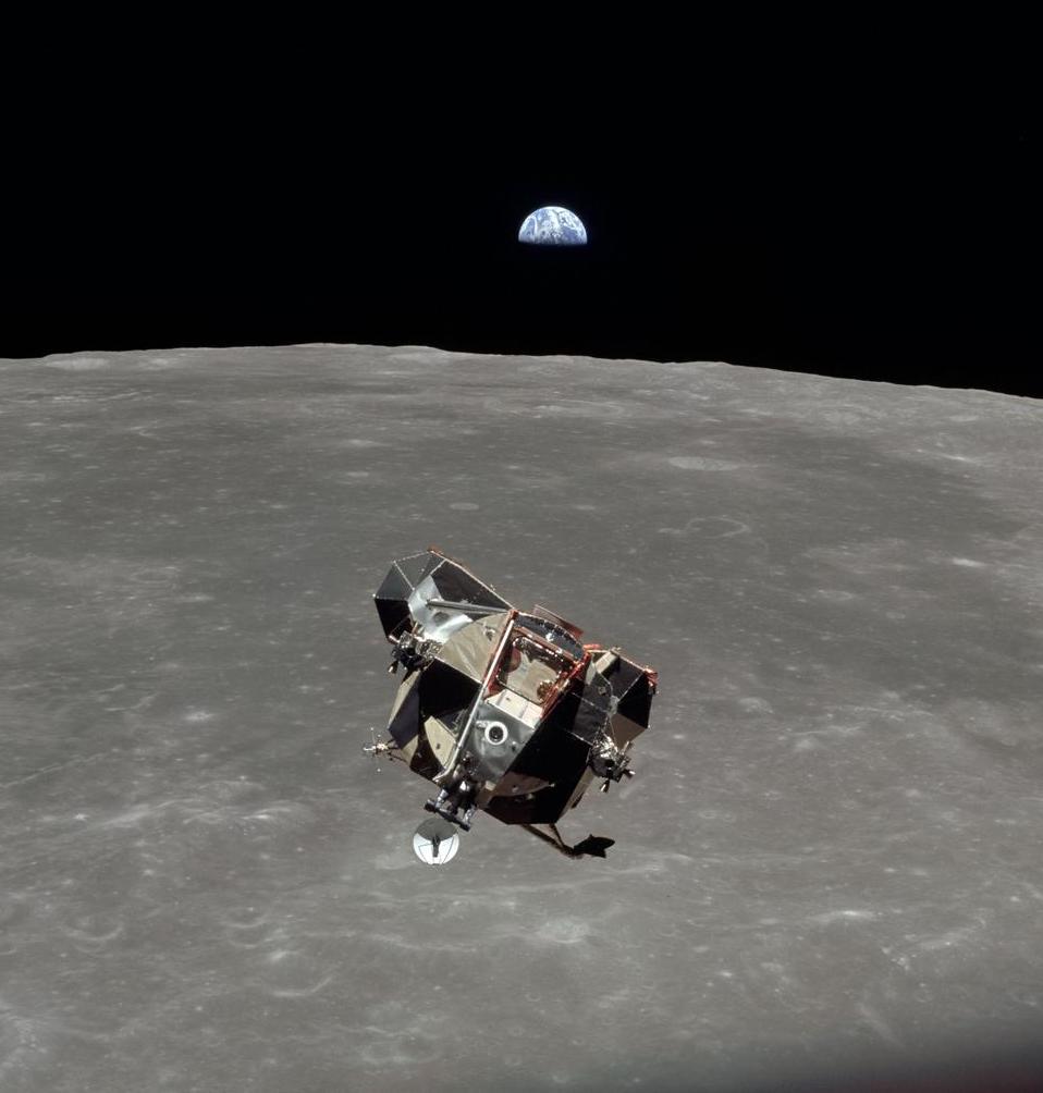 Apollo 11 Lunar Module ascent, 1969, NASA Images